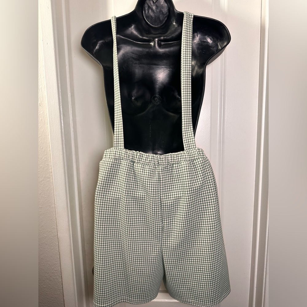 Gingham Backless Romper - image 5